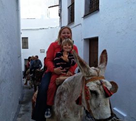 paseo burro monda